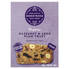 Toast met Hazelnoten en Pruimen BIO (glutenvrij-vegan) 110g