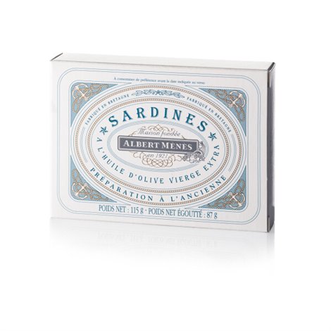 Sardines Préparées à l'Ancienne à l'Huile d'Olive Vierge Extra 115g