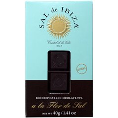 Chocolat BIO noir à la fleur de sel 40g