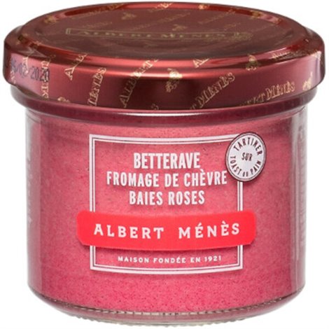 Crème de Chèvre à la Betterave et  aux Baies Roses 100g