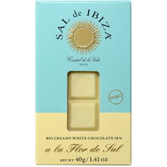 Chocolat BIO blanc crémeux à la fleur de sel 40g