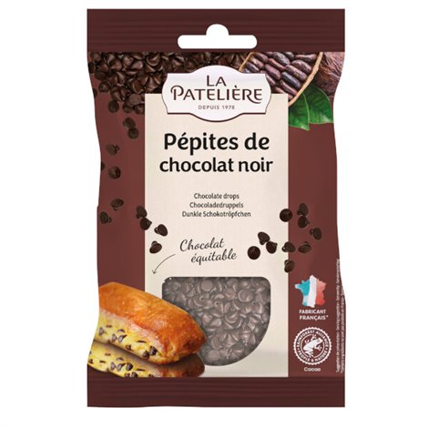 Zwarte chocolade drops 100g