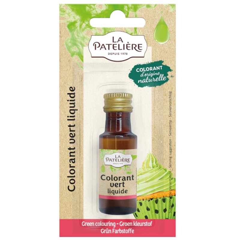  Colorant naturel liquide vert  20g