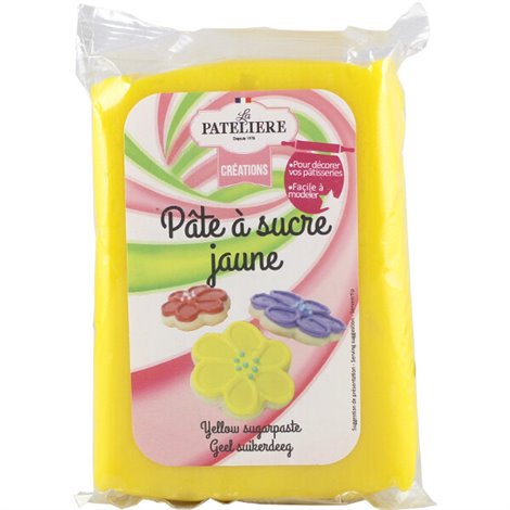  Pâte à sucre jaune 250g