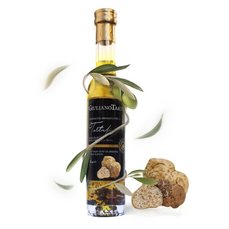 Extra zuivere olijfolie met witte truffel + EXTRA TRUFFEL STUKJES 100ml