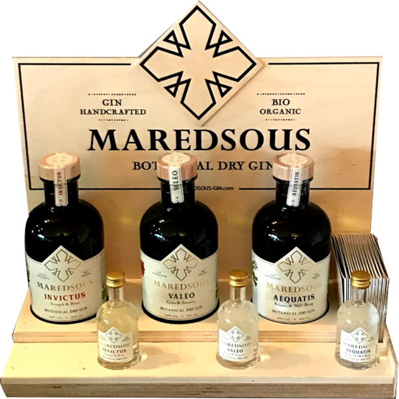 Présentoire de comptoir des 3 Gin