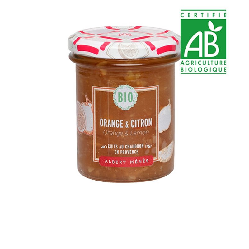 BIO Marmelade d'Orange et de Citron 230 g                                Disponible au 1er juillet 2020