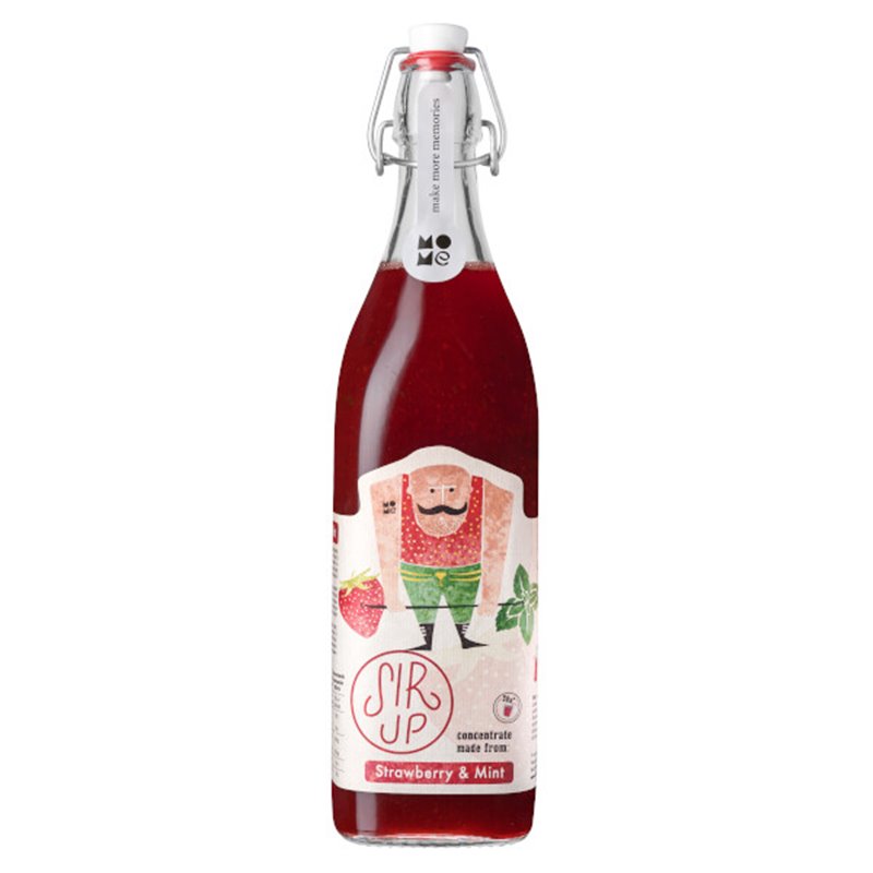 Sirup aardbei munt 250ml