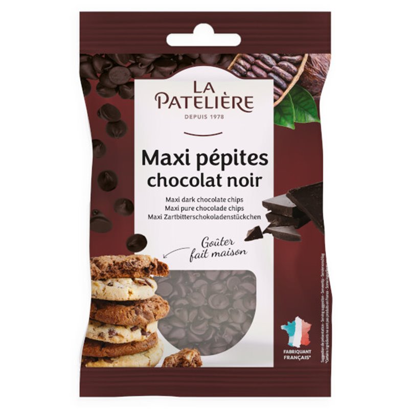 Maxi pure chocolade chips 100g