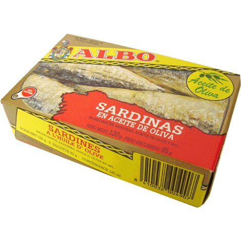 Sardines à l'huile d'olive 120g