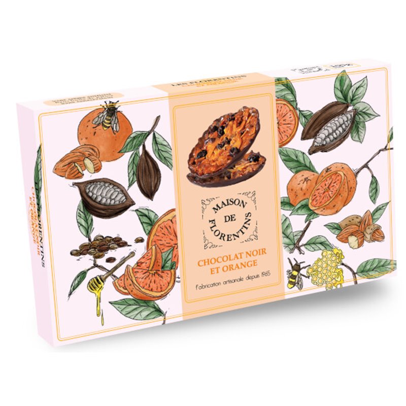 Florentines orange & chocolat noir 100g