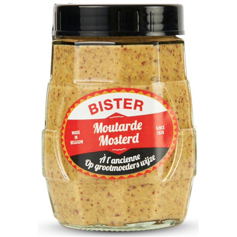 Mosterd op grootmoederswijze* "granaat" 250g