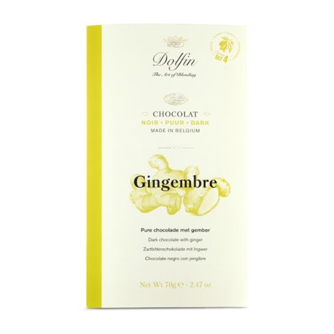 Chocolat Noir Gingembre frais 70g