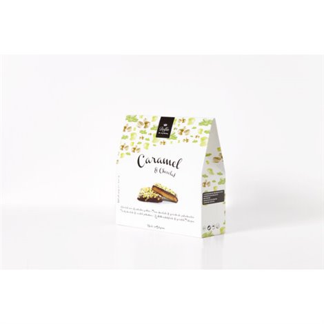 Pistachesnoten met chocolade en caramel 200g