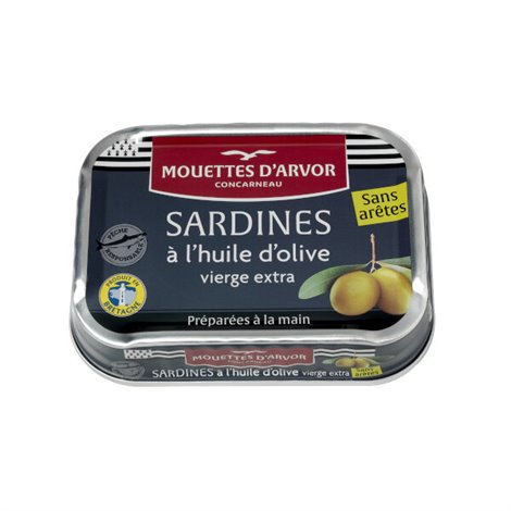 Sardines Huile d'Olive sans arêtes 115g