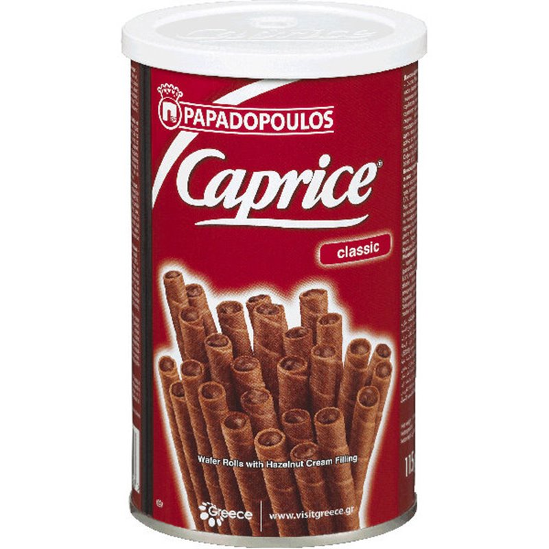 Caprice wafelpijpjes hazelnoot 115g