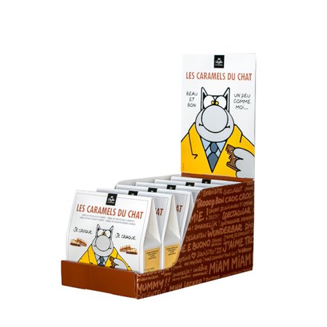 Caramel & chocolat au chocolat au lait et amandes LE CHAT 150g