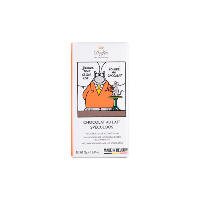 Le Chat - melkchocolade met speculaas 70g