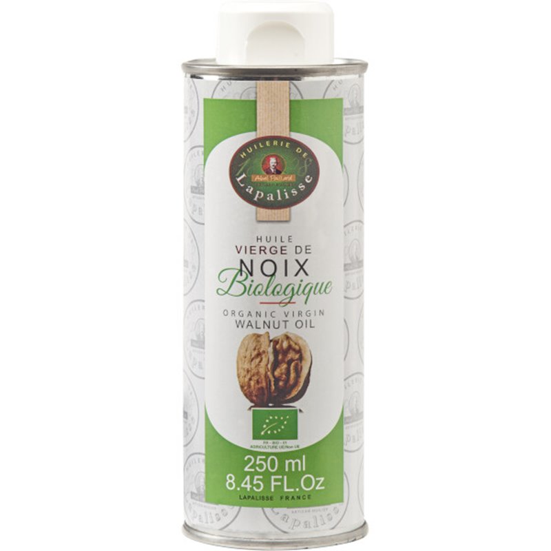 Huile vierge de noix BIO bidon metal 250ml