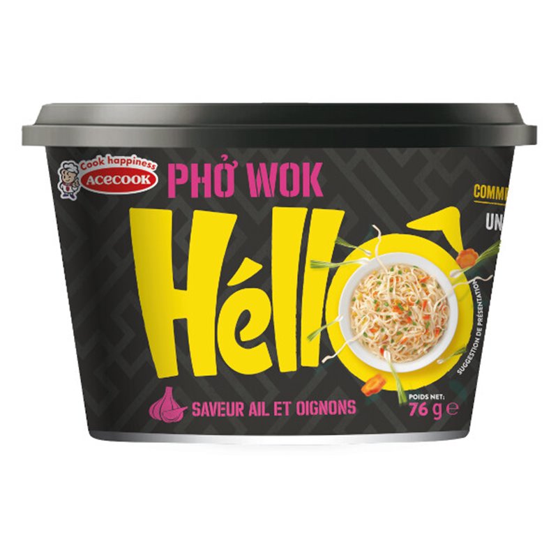 Nouilles instantanées Pho wok oignon/ail cup76g