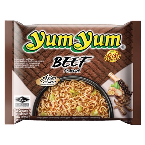 Nouilles instantanées boeuf pack 60g