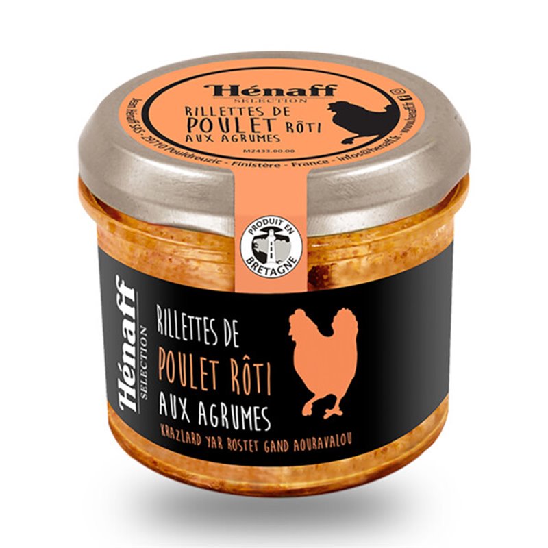 Rillettes De Poulet Roti Aux Agrumes 90g