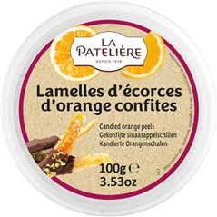  Lamelles d'écorces d'oranges confites 100g