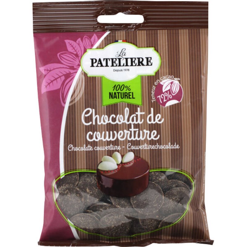  Palets de Chocolat de couverture 100g