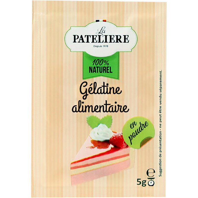  Gélatine alimentaire en poudre 20g