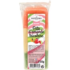  Pâte d'amande tricolore 250g