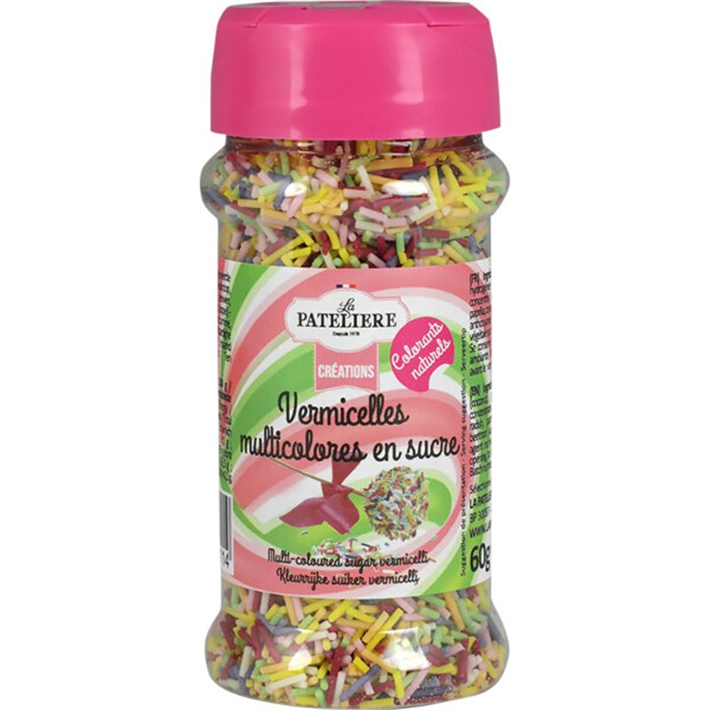 Veelkleurige vermicelli's van suiker 60g