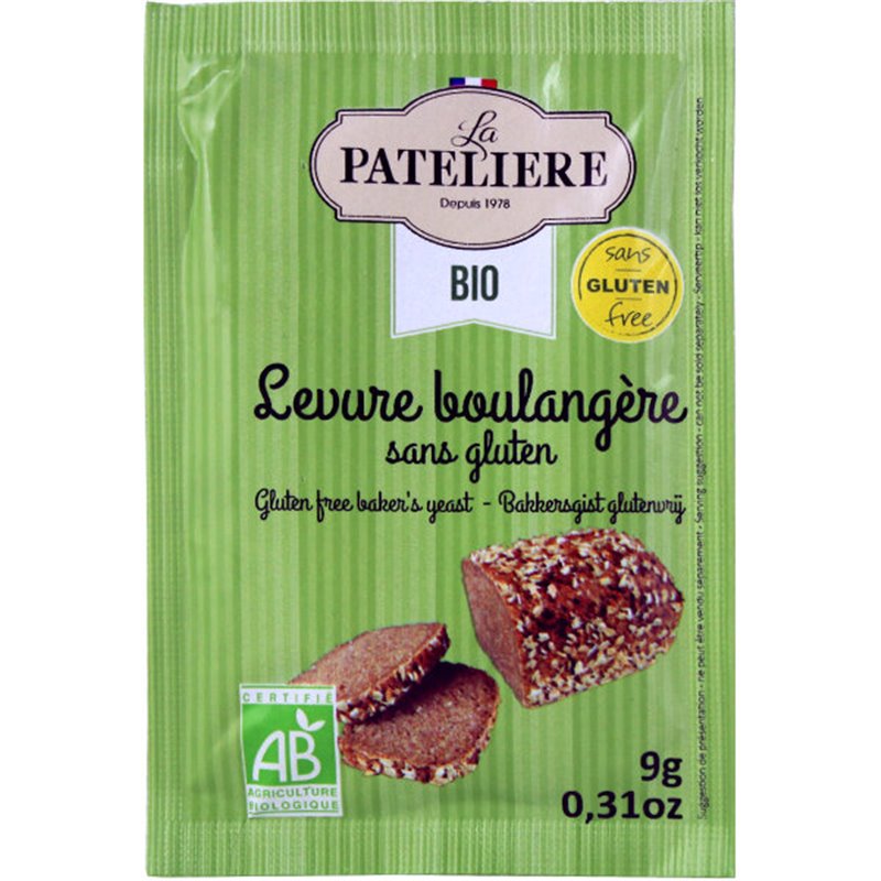  Levure boulangère (sans gluten) BIO 3x9g