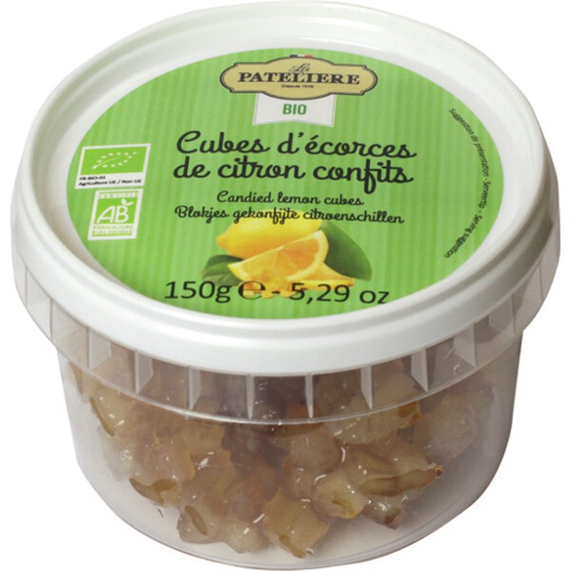  Cubes d'écorces de citrons confits BIO 150g