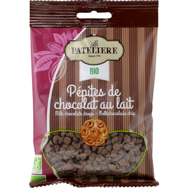  Pépites de chocolat au lait BIO 100g