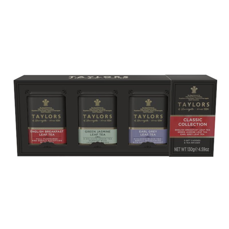 Coffret cadeau avec 4 petites boites de thé + Infuseur